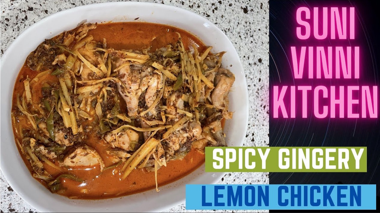 Spicy gingery lemon chicken